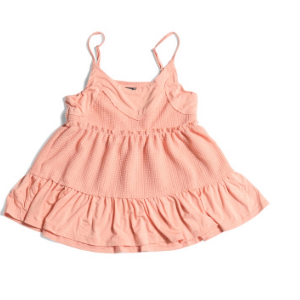 TRUCE Girls Loose Knit Tier Top